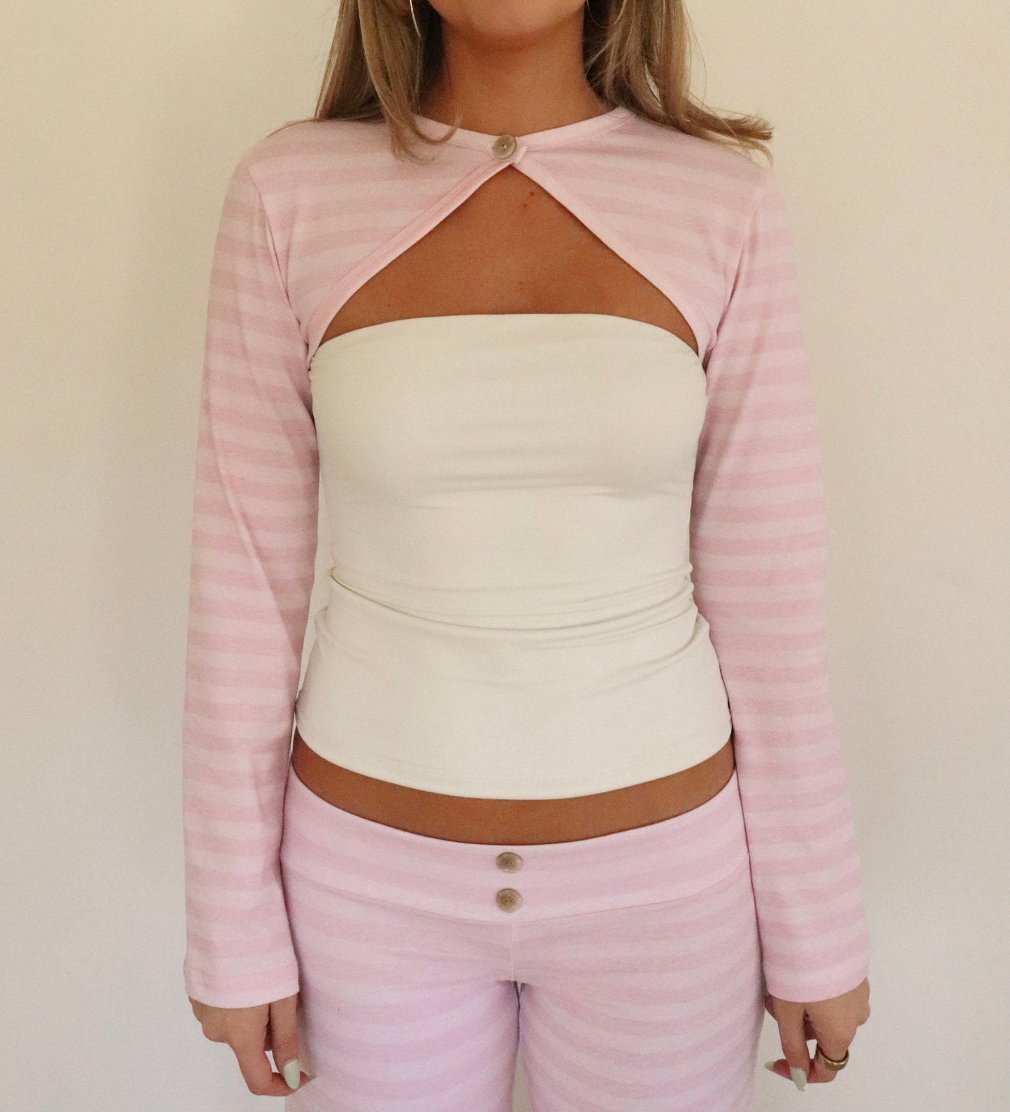 POLLY CARDIGAN- BUBBLEGUM