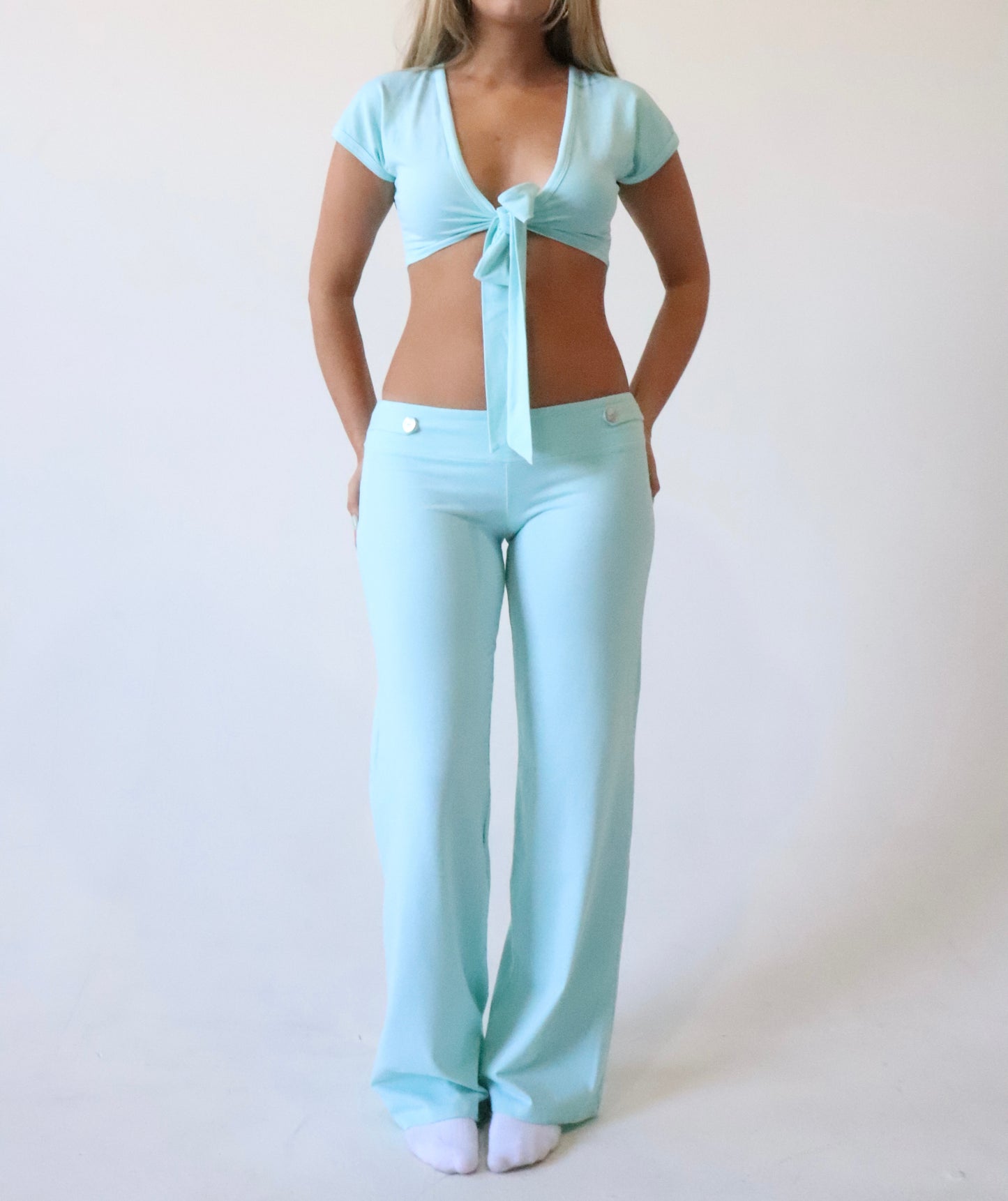 SAILOR PANTS- AQUA
