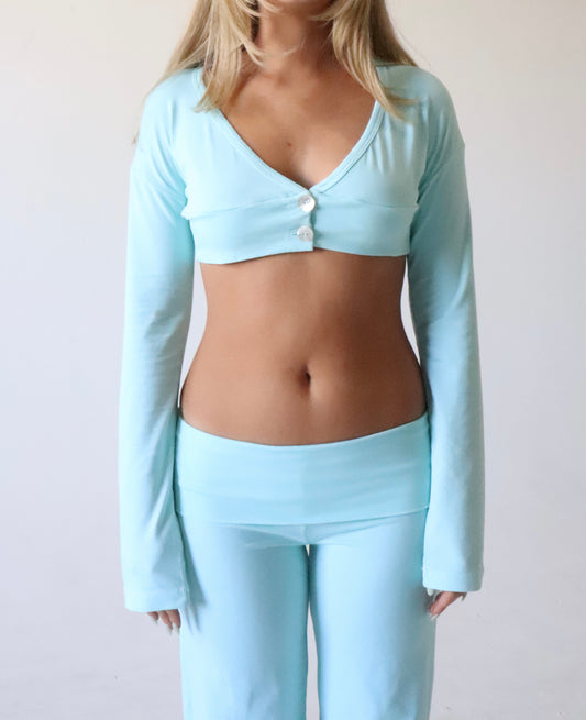 ORIGINAL CARDIGAN- AQUA